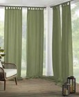 Elrene Matine 50+ UV Protection Solid Indoor/Outdoor 52" x 95" Panel - Green