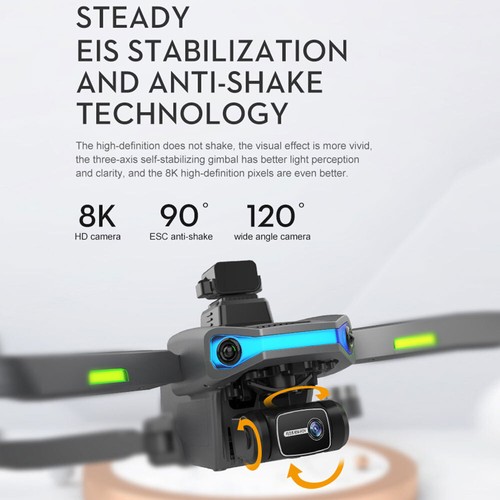 8K Drones Dual HD Camera with GPS Follow Me 5km Brushless RC Quadcopter Drone - Picture 7 of 12