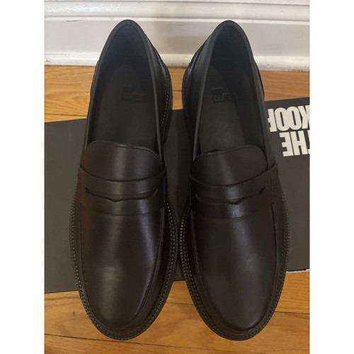The Kooples Neu mit Etikett Herren Leder Mokassins Halbschuhe schwarz Größe FR 42/US 8 UVP $ 450 - Bild 2 von 9
