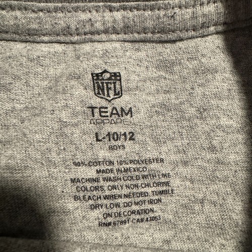 Green Bay Packers NFL Team Apparel Long Sleeve Shirt Gray Youth Boys Size Large - Picture 6 of 11