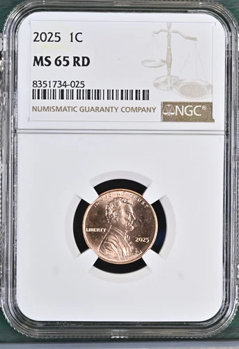 2025 LINCOLN UNION SHIELD CENT PENNY NGC MS65RD BU UNC DETAILED COIN #W