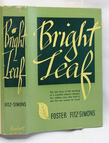 1948 Bright Leaf by Foster Fitz-Simons HCDJ 1st Ed Novel of the Tobacco Industry - Picture 4 of 15