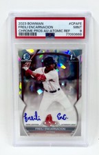 2023 Bowman Freili Encarnacion Chrome Atomic Refractor Auto 35/100 PSA 9
