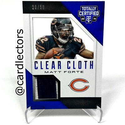 2014 Panini Totally Certified MATT FORTE Clear Cloth #CC-MF Blue Prime /50 BEARS