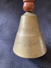 Vintage Brass Bell with Wood Handle Made In India — photo 6