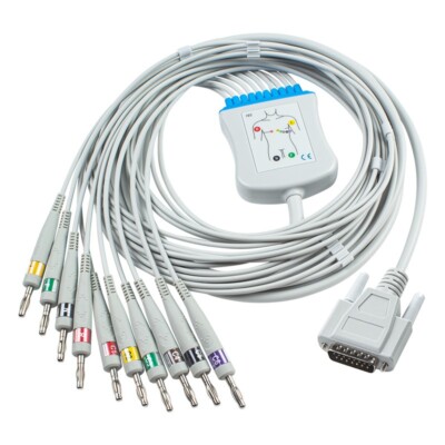Compatible Schiller 10Lead EKG Cable IEC Banana for AT1, AT2, AT2 Light, AT2