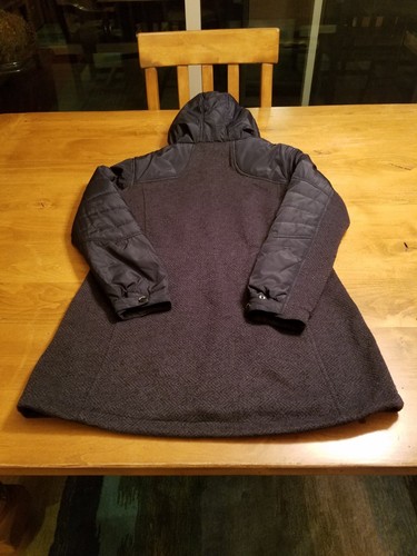 G.I.G.A. DX Navy Mid Length Quilted Sweater Jacket Hood Womens Ladies US 14 XL - Picture 2 of 7