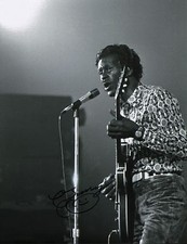 Chuck Berry signed autographed 11x14 w/PROOF of Years at 