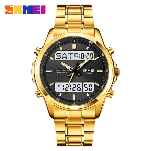 Women Watches 30m SKMEI 2049 Fashion Waterproof Men WristWatch Sports New - Picture 11 of 16