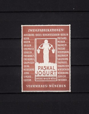 407213/ Reklamemarke - Paskal Jogurt - Stammhaus: München