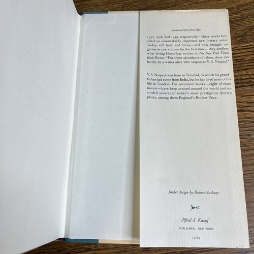 Three Novels by V. S. Naipaul 1982 1stEd 1stPrinting HC DJ - Picture 5 of 7