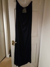 Monsoon Size 12 Strapless dress navy. Long