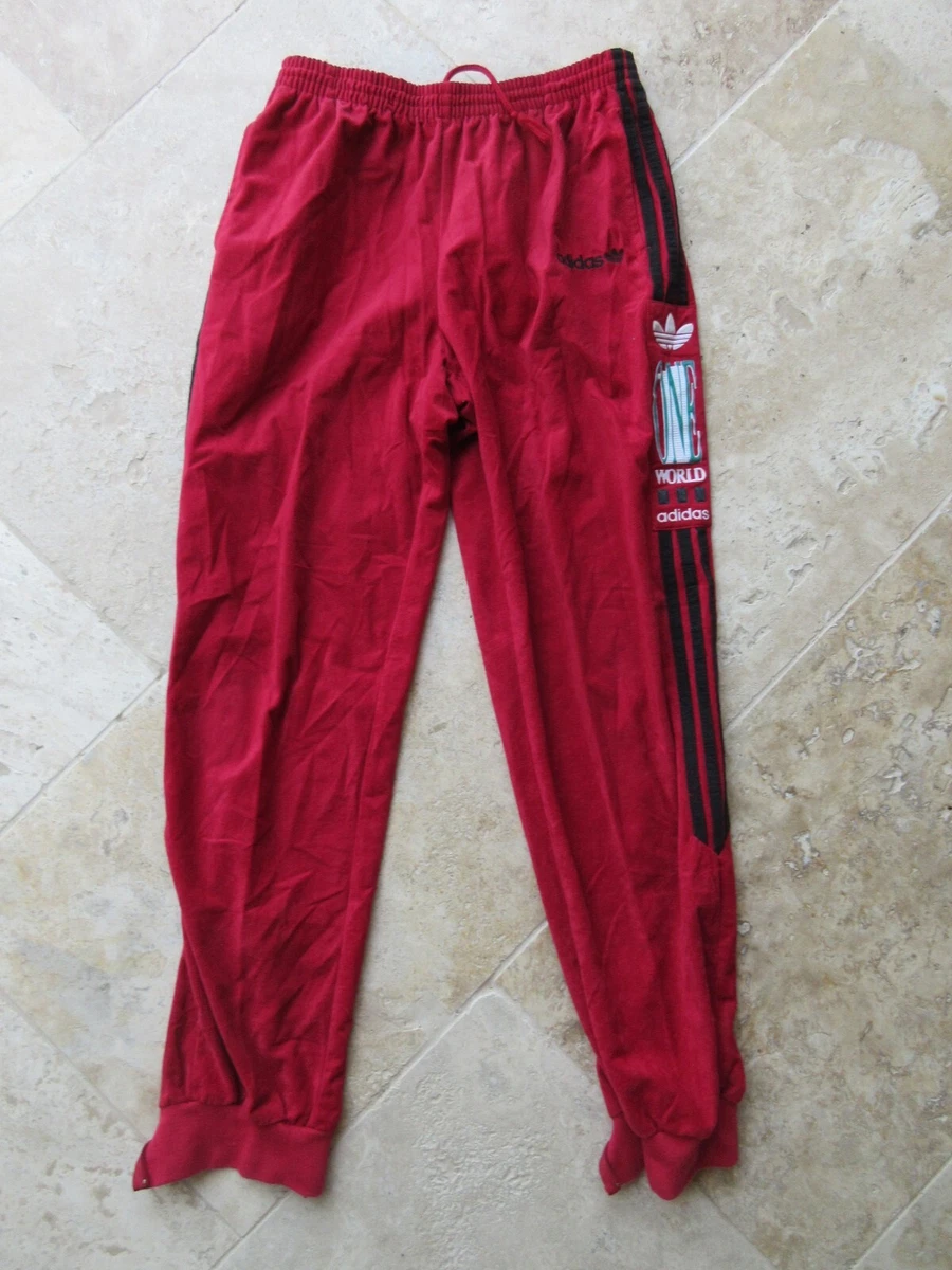 Jogging adidas rouge vintage cheap