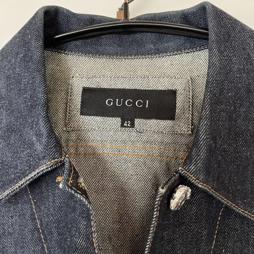 GUCCI Dark denim jacket 42 Used - Picture 2 of 6
