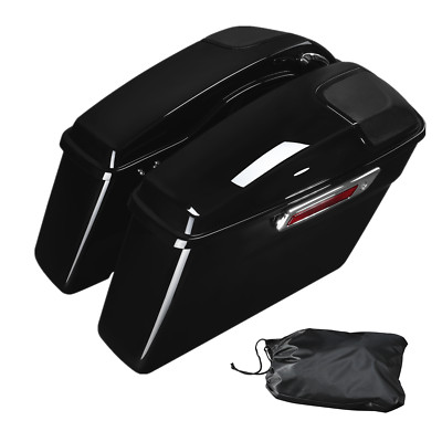 Hard Saddlebags w/ 5 x 7'' Speaker Lids Fit For Harley Electra Road Glide 2014-Up