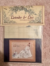 Lavender  Lace  The Wedding  Cross Stitch Pattern Victorian Bride Groom 1992