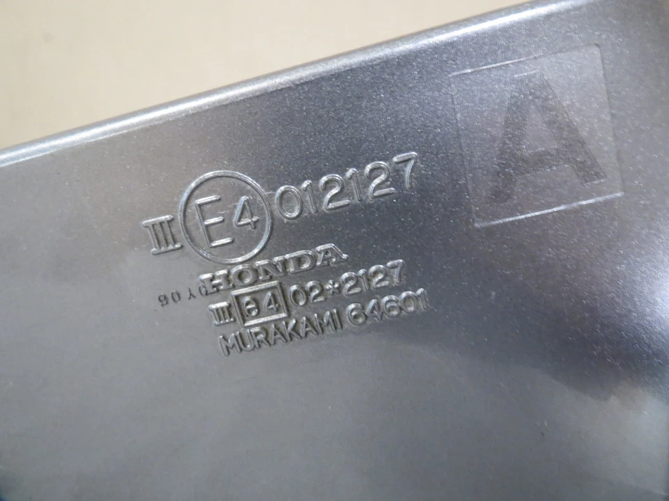 ✅ 00 01 02 03-09 Honda S2000 POWER HEAT Espejo retrovisor lateral izquierdo conductor plateado OEM Foto 4 de 4