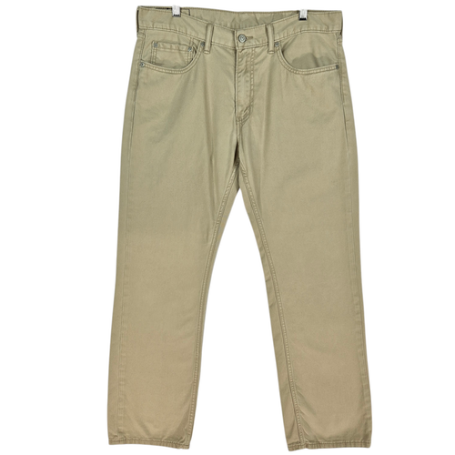 Levis 559 Jeans Light Brown Soft Touch Denim Bottoms W34 - Picture 2 of 3