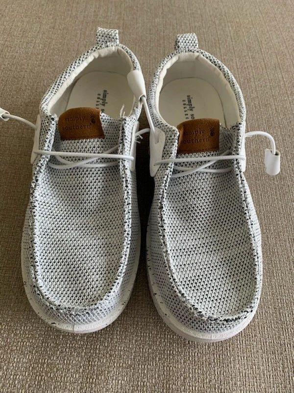 Simply Southern Heather Gray Slip On Ladies Shoes Sz 6