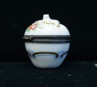 Limoges French Hand Painted Floral Apple Trinket Box W/ Gold Trim  — photo 4