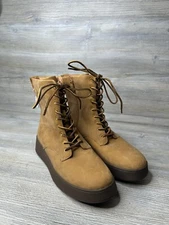 FITFLOP F MODE LACE UP ZIPPERED NUBUCK LEATHER FLATFORM ANKLE BOOTS Size 9