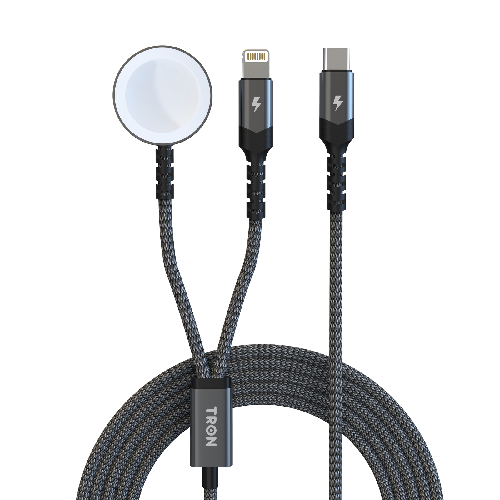 2 in 1 USB C-Lighting iWatch Charger Cable-image