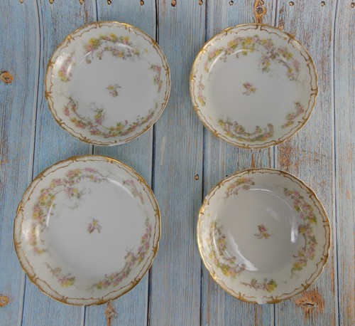 Haviland Limoges France Schleiger 475e Set of 4 Bowls CHIPPED - Picture 2 of 8