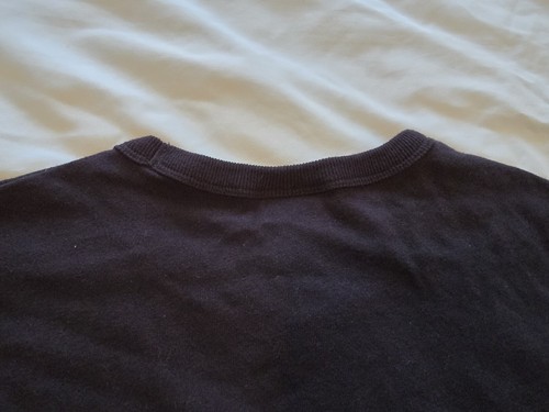 Champion Shirt Herren Medium schwarz weiß gesticktes Logo Kurzarm Crew Tee - Bild 11 von 13