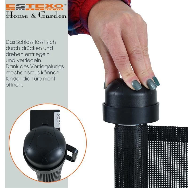 Türschutzgitter Treppenschutzgitter Türgitter Absperrgitter Treppenschutzrollo - Bild 3 von 4