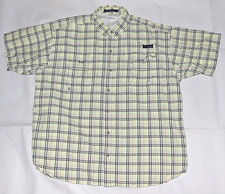 Columbia PFG Super Bahama Men's Short Sleeve Button Shirt Fishing Shirt Size XL