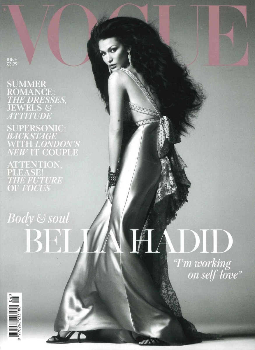 VOGUEポスター UK Vogue Magazine Bella Hadid, Lennon Gallagher, Naomi Girma