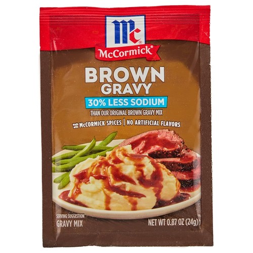 Mccormick 30% Less Sodium Brown Gravy Mix, 0.87 Oz - Bild 11 von 12