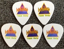 DEF LEPPARD Guitar Pick 2018 Tour Set of 5 Picks Pic Plectrum LAST SET