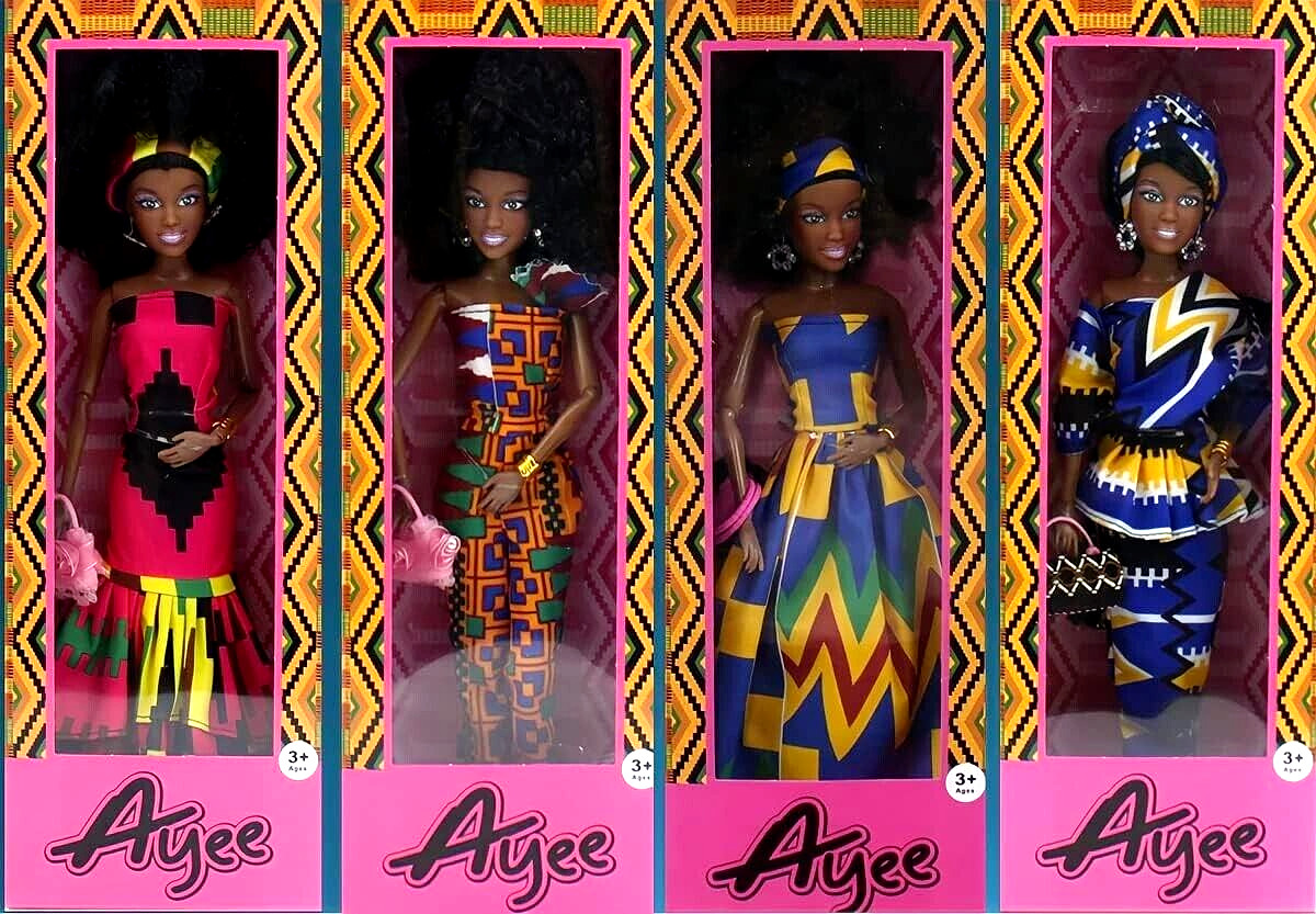 ) 12.5 Vinyl Beautiful African American Barbie Dolls With Ex