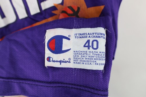 Vintage 90s Champion Mens 40 Charles Barkley Phoenix Suns Basketball Jersey USA - Picture 9 of 18