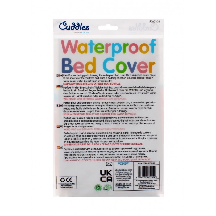 1 X Kids Waterproof Single Bed Cover Sheet Baby Cot Bed White Mattress