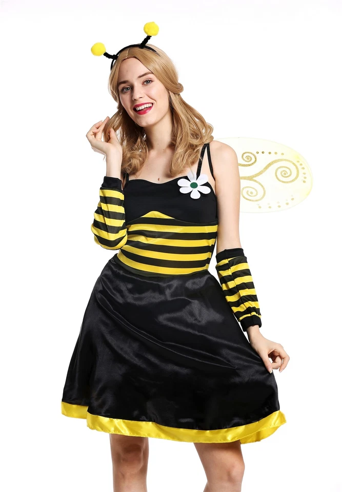 Kostüm Damen Damenkostüm Frauen Flotte Biene Bienchen Wespe Hummel Gr M/L W-0057 - Bild 2 von 4