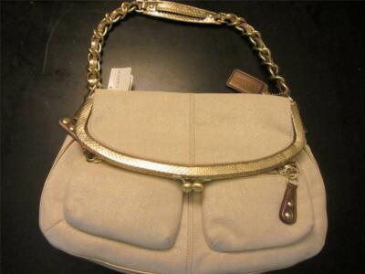 NEW 13783 Coach LtdEd Bleecker Embossed Exotic Python Foldover