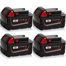 4Pack Battery For Milwaukee for M18 18V 8.0AH Extended Lithium-ion 48-11-1880