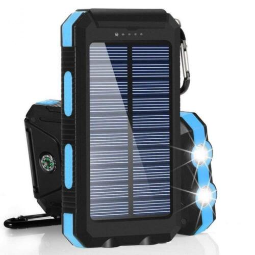 Banco de energía solar portátil 80000 mAh impermeable USB paquete de batería externo cargador - Imagen 14 de 16