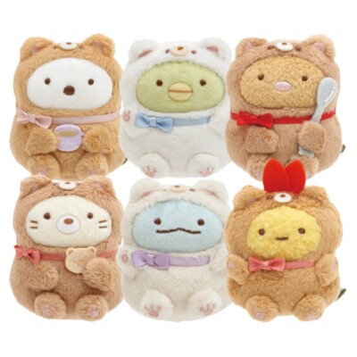 Sumikko Gurashi Plush Bear cafe Kuma cafe Tenori Set of 6 SAN-X