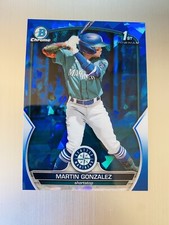 Martin Gonzalez 2023 Bowman Chrome 1st Sapphire #BCP-28 Seattle Mariners Rc