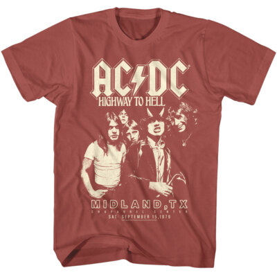 ACDC Highway To Hell Midland TX 1979 Men's T Shirt