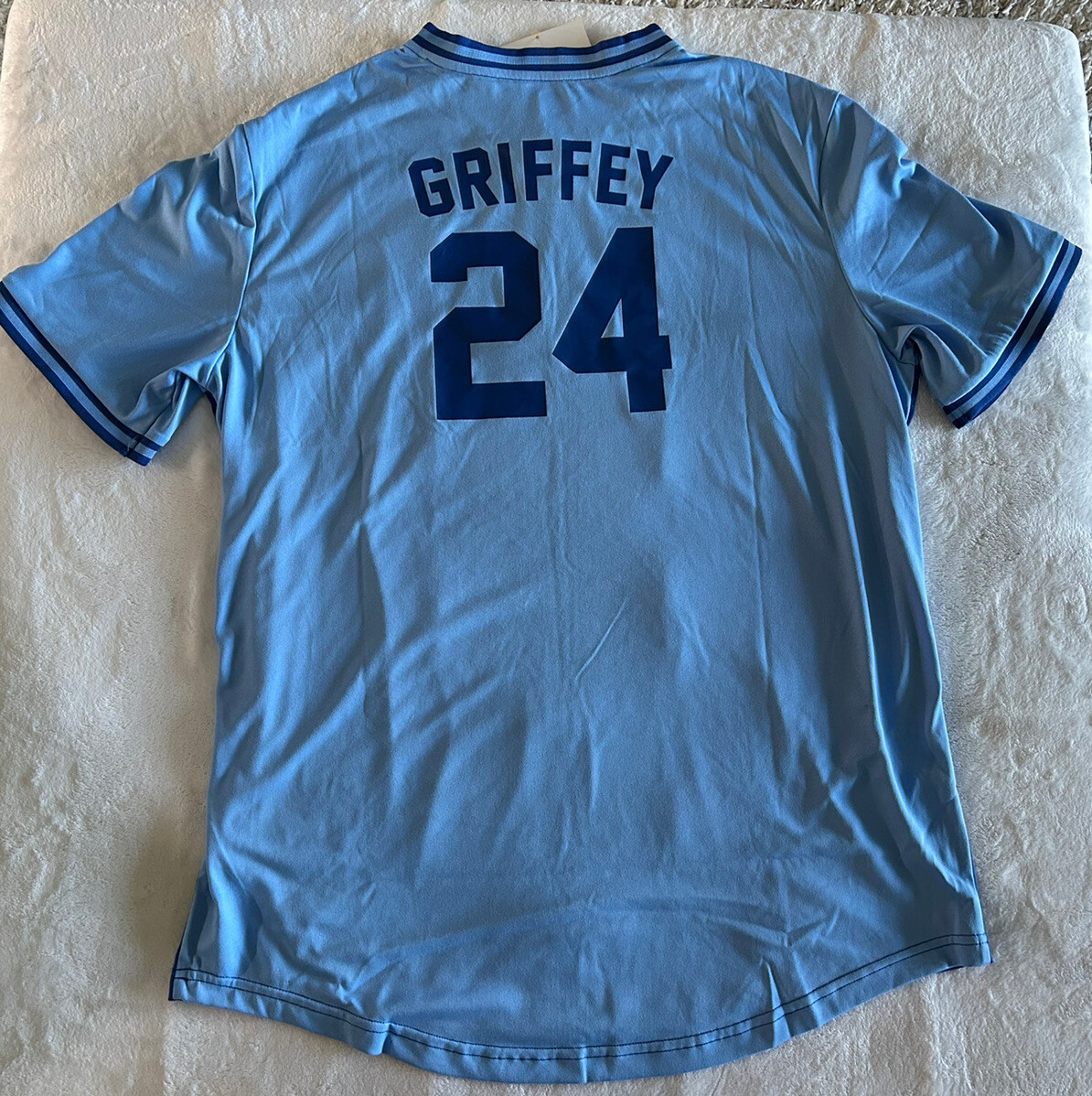 USA製 MARINERS KEN GRIFFEY JR ゲームシャツ Vintage Starter Seattle Mariners Ken Griffey Jr Pinstripe