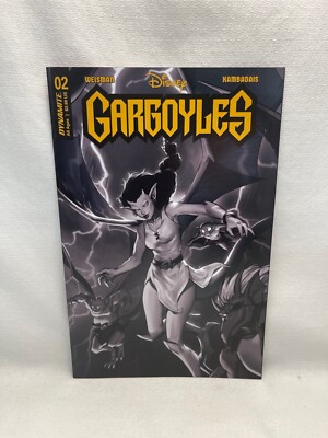 Dynamite Gargoyles #2 CVR ZA 1:10 FOC B&W INCV CVR by (CA) Leirix