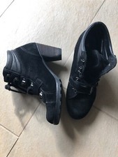 Tamaris Schnür-Pumps Schnür-Stiefelette Schwarz Gr. 39 hoher Absatz Ankle Boots