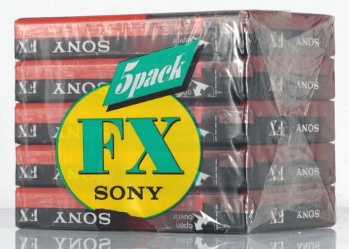 FIVE SONY C-90F1XC BLANK AUDIO CASSETTE TAPE C-90FX , MADE IN ITAY - Picture 2 of 3