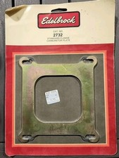 Edelbrock 2732 Adapter Plate Square Bore Carb to Spread Bore Intake .100" Thick