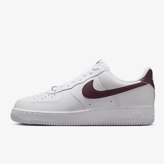 Полуботинки Nike Air Force 1 07 Белый/Бордовый (FJ4146-112) Доставлены в кратчайшие сроки