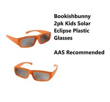 2 Pairs Kids Bookishbunny Solar Eclipse Sun Viewer Plastic Glasses ISO Certified